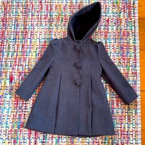 Rothschild grey winter dress coat, Girls 6